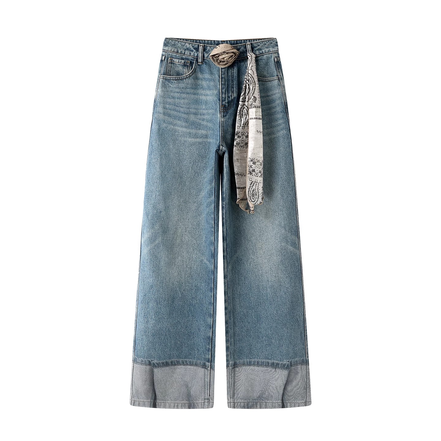 芮范2025冬季新款牛仔裤