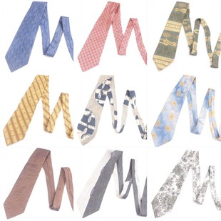 vintage孤品印花时尚 手工复古卡通图案精品小清新英伦风领带Q17