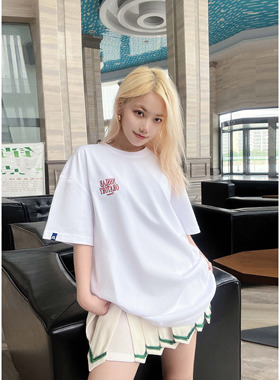 【贺峻霖范丞丞同款】NSSLAB 国潮品牌logo印花圆领T恤纯棉女