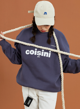 NSS LAB 2020春款潮牌国潮原创宽松休闲字母印花灰色套头长袖卫衣