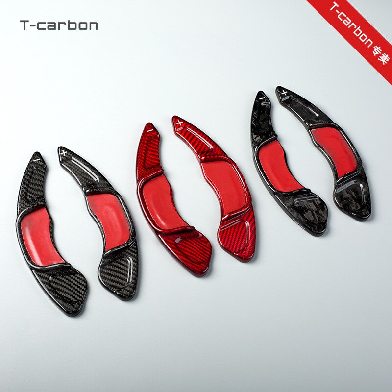 T-Carbon碳纤维方向盘换挡拨片适用高尔夫7尚酷GLI凌渡POLO改装贴