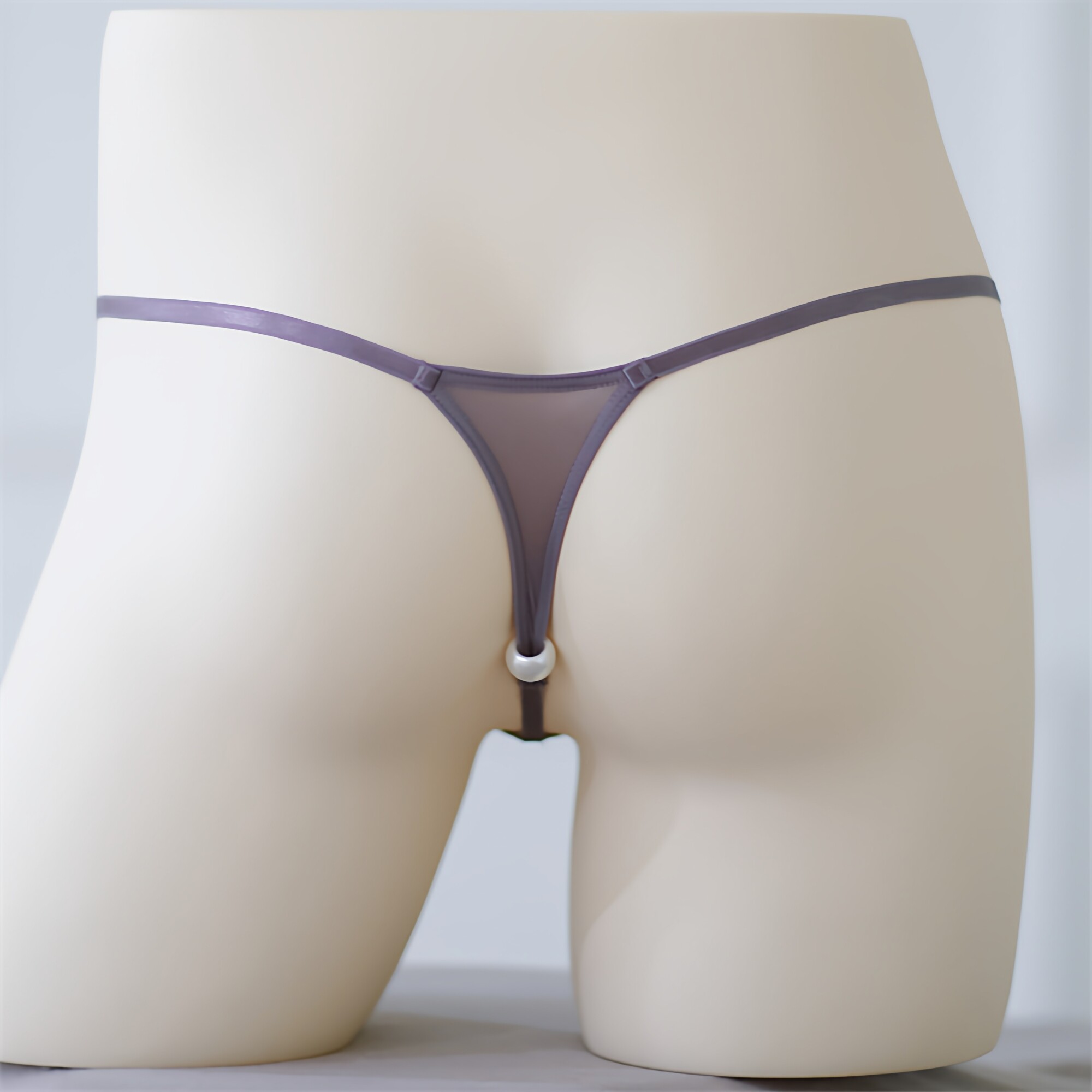 情趣诱惑丁字裤男后庭珍珠按摩性感内裤男网纱透明低腰透视T裤男