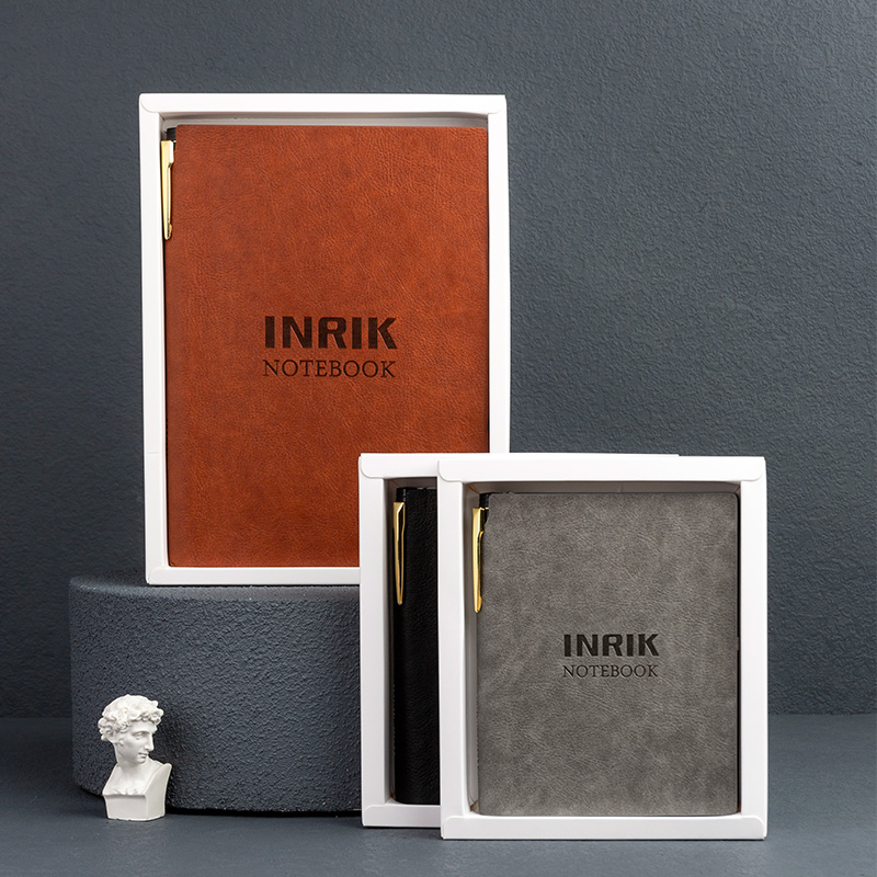 得力佳皮面笔记本A5免费定制LOGO