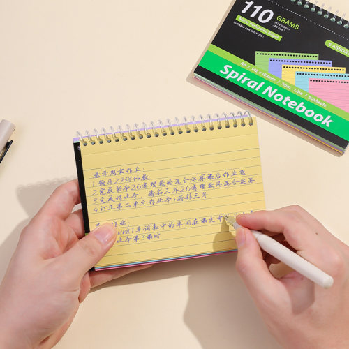 得力佳纸面线圈本A6新款创意