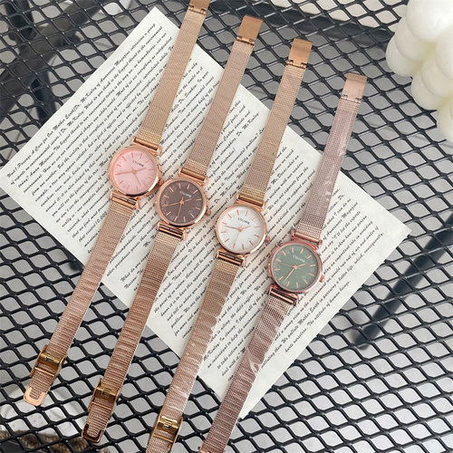 玫瑰金轻奢小众女表2026新款