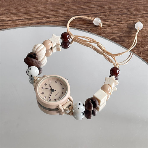 ins风咖啡奶茶手链女2025新款秋