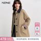 KBNE巴恩风卡其色风衣外套女中长款 气质外衣 小个子大衣春秋新款