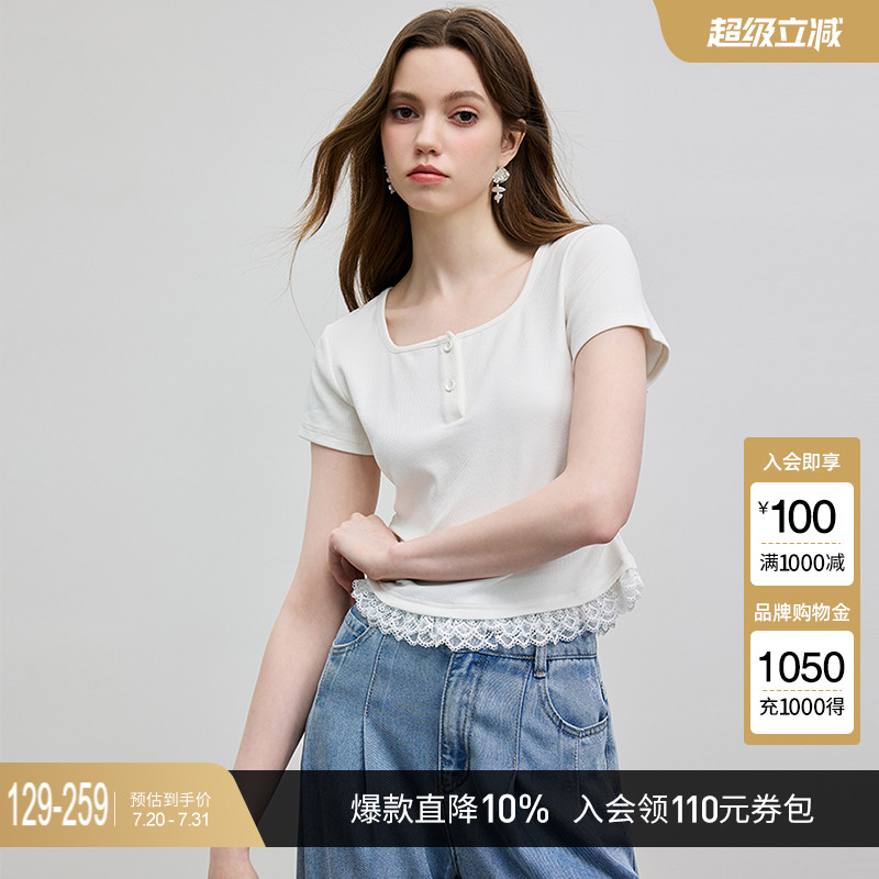 KBNE2025夏季新款棉顯瘦t恤修身打底衫黑色開叉休閑褲垂感闊腿褲