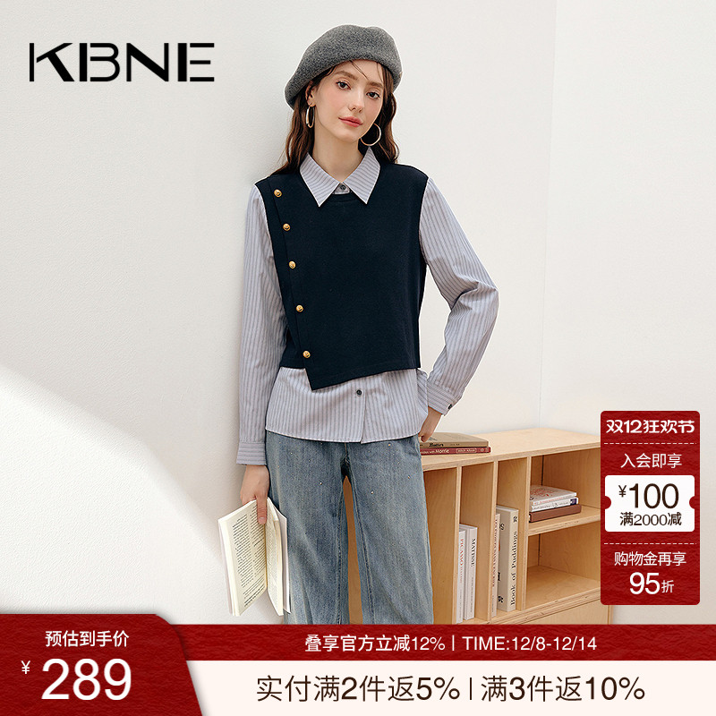 翻领+纽扣+纯色+拼接