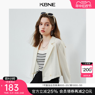 新款 外套女春秋款 小个子防晒kbne2024夏季 独特超好看上衣 短款 爆款