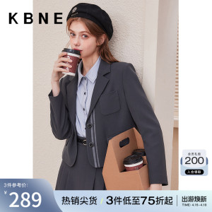 长袖西装外套KBNE韩版宽松