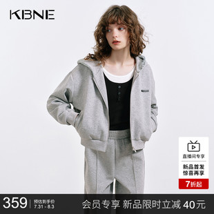 KBNE灰色蕾丝短外套女2025秋季 上衣 新款 百搭正肩小个子高级感长袖