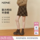 KBNE半身裙女格子包臀裙2026春装 美拉德小个子格子裙a字裙子 新款