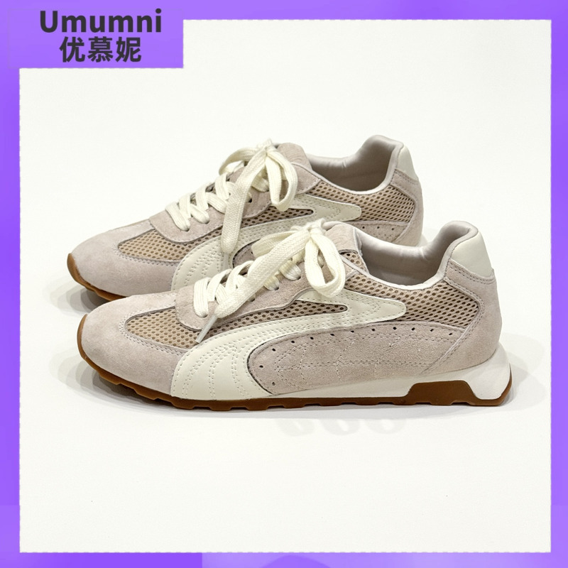 umumni优慕妮真皮休闲运动板鞋