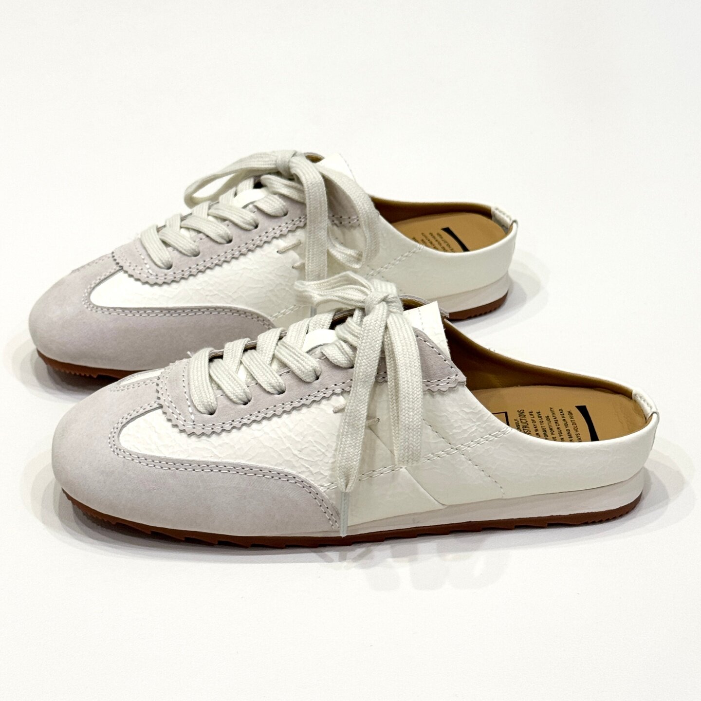 包头拖休闲半拖鞋女款德训鞋夏季2026新款一脚蹬穆勒无后跟小白鞋