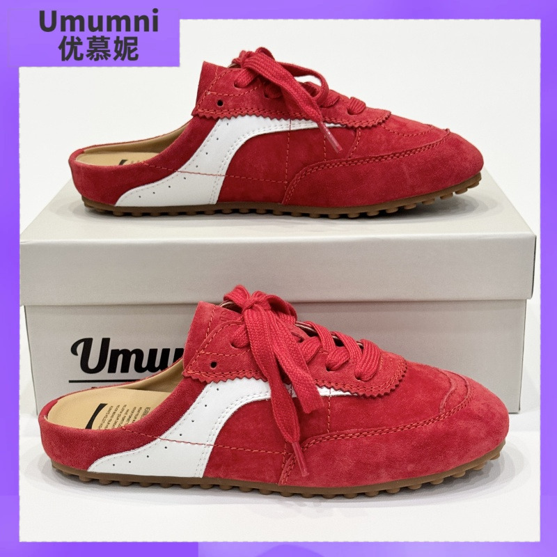 超火休闲软底包头半拖鞋女