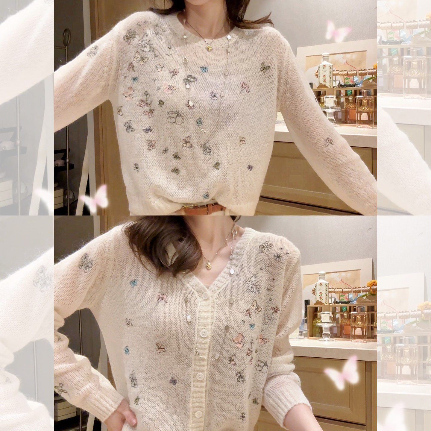 春装女款2026年新款今年流行爆款绝美超好看刺绣内搭打底衫高级感