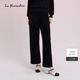 新款 秋季 丝绒休闲直筒裤 九分裤 子通勤 长裤 Koradior拉珂蒂时尚