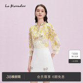 koradior拉珂蒂商场同款 气质衬衫 女25夏季 上衣 新款 桑蚕丝