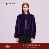 裘皮外套上衣 Koradior拉珂蒂商场同款 丹麦进口SAGA级水貂