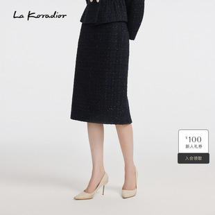 秋冬新款 Lakoradior拉珂蒂时尚 气质香风包臀半身裙 商场同款