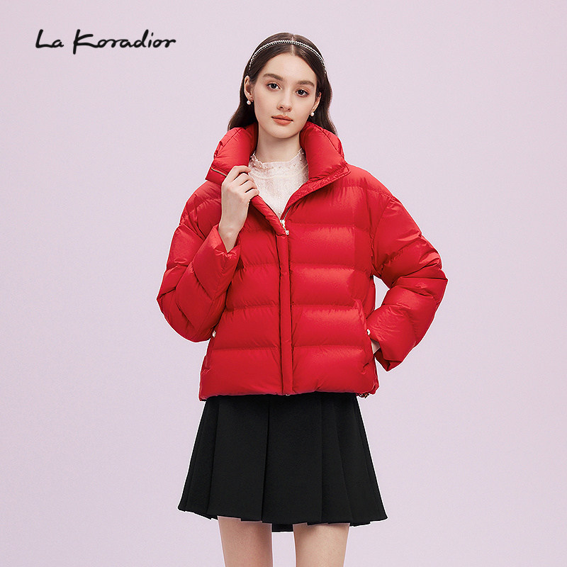 【匈牙利进口白鹅绒】La Koradior拉珂蒂红色羽绒服款外套