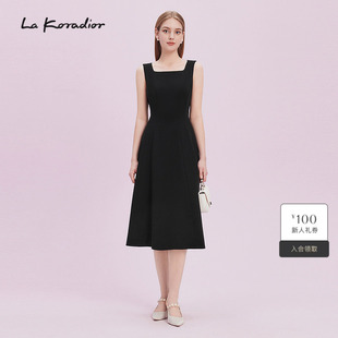 商场同款 Lakoradior拉珂蒂显瘦2025年夏季 连衣裙 进口三醋酸