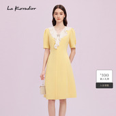 进口三醋酸 洋装 2025新法式 连衣裙 Koradior拉珂蒂商场同款