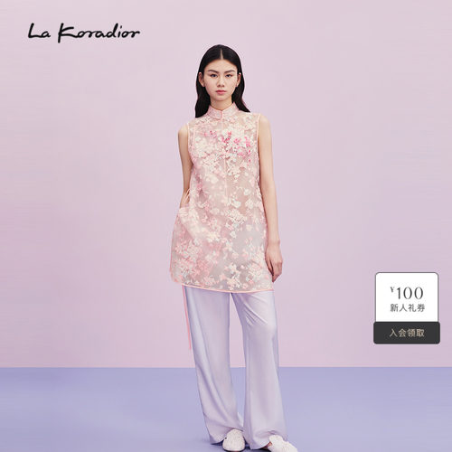 【M essential联名系列】Lakoradior拉珂蒂通勤重工刺绣立体上衣