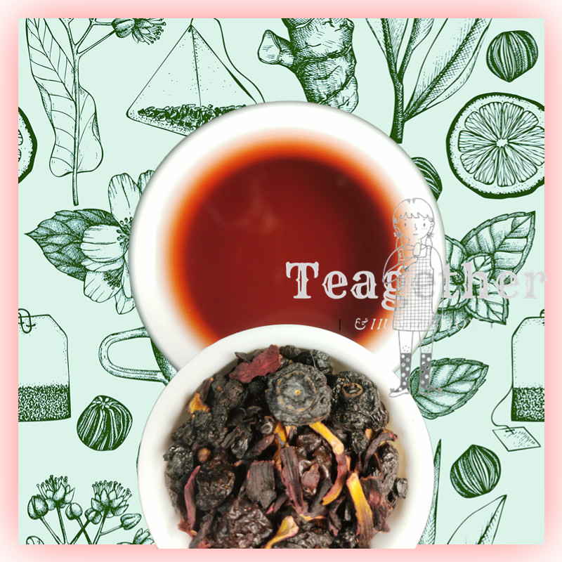 TEAGETHER 蓝莓黑加仑果粒茶 高端茶饮店 咖啡店 原料 无糖 散装