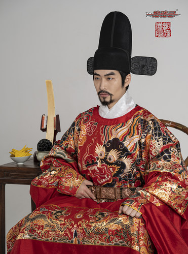 控弦司云纹妆花纱飞鱼蟒正品汉服