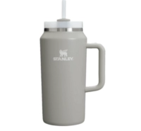 Большой перерыв!Ручка банок и соломенная чашка 64 унции/1,9 л серого