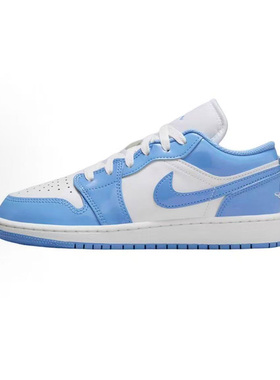 JordanAir Jordan 1 低帮 儿童篮球鞋 蓝白色FZ3929-114 徐州仓