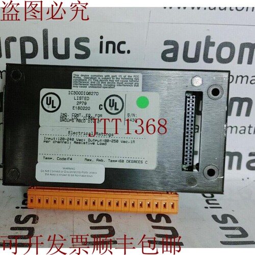 原装供应FANUC HORNER IC300DIQ627D I/O 模块 120-240VAC 数量！