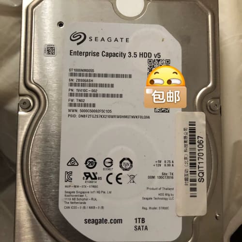 希捷1TB SATA 企业级硬盘 台式机电脑硬盘 监控硬盘