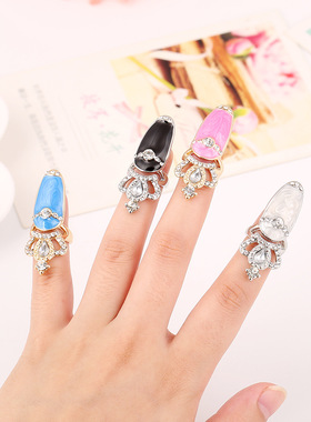 欧美风彩釉舞台表演摄影指甲套