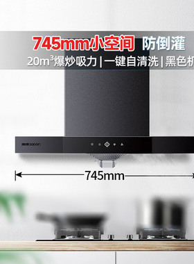 帅康T8051DG欧式油烟机家用厨房大吸力自清洁小尺寸小型745/750mm