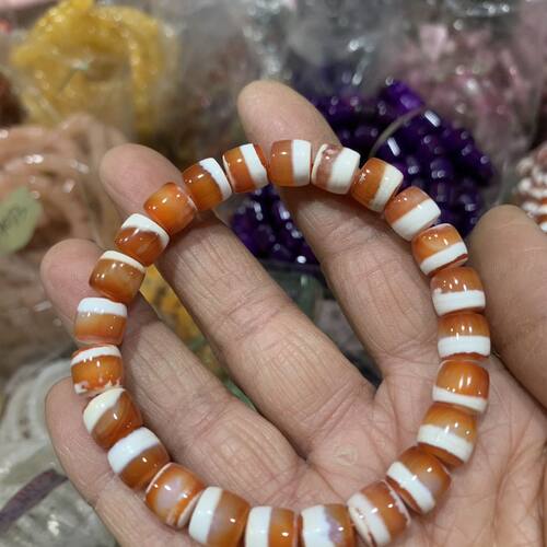 天然一线药师手串手链佛珠念珠手串手链高油缠丝天珠手串玛瑙