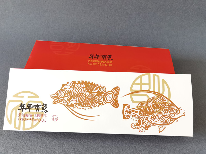 黄花鱼龙利鱼鲈鱼包装盒