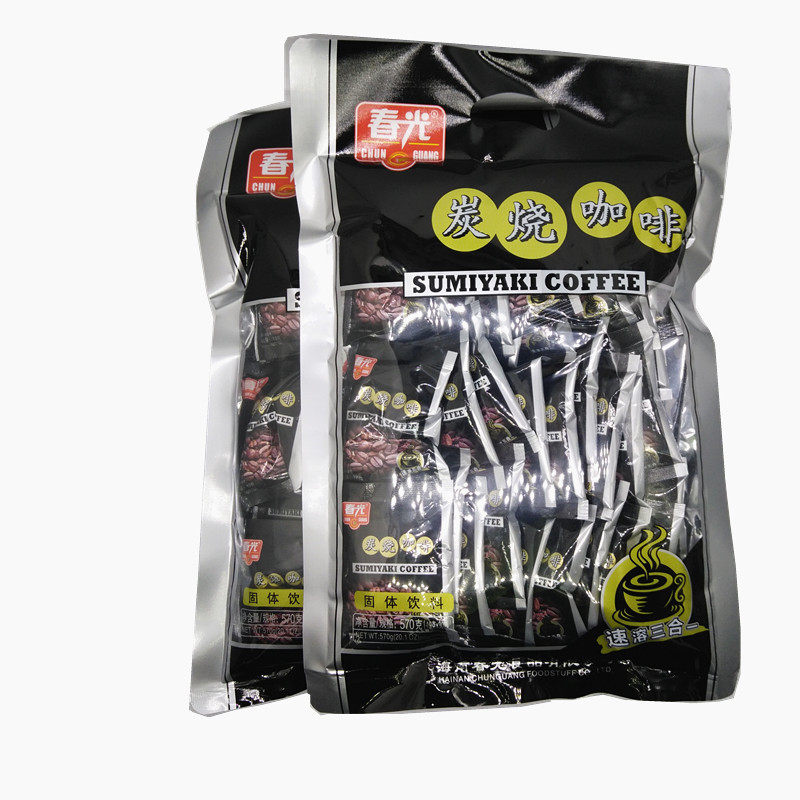 春光炭烧咖啡570gX2袋装海南兴隆特产食品三合一冲饮速溶代餐粉_虎窝淘