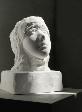 idemak独家Jeff创作雕塑《第77封信·Ⅲ》石膏摆件家居客厅装饰