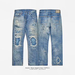 破坏做旧水洗 糜烂刺子刀割 内华达2代 牛仔裤 年底清货