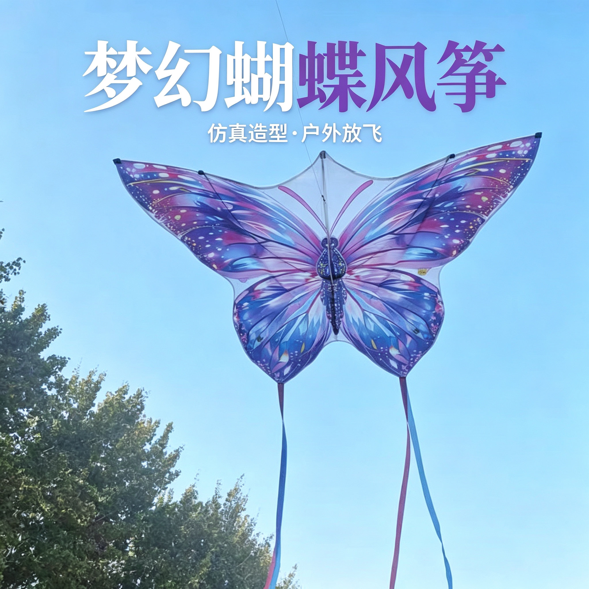 潍坊2026新款仿真蝴蝶风筝微风