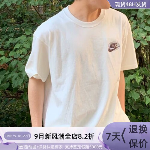 Nike印花复古纯棉圆领短袖T恤