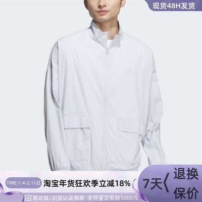 Adidas阿迪达斯男子拼色防风外套