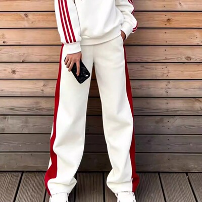 Adidas阿迪达斯新年款女针织长裤