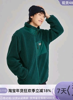 Skechers男女同款防风保暖亲肤加绒针织夹克L423U076-P424M002