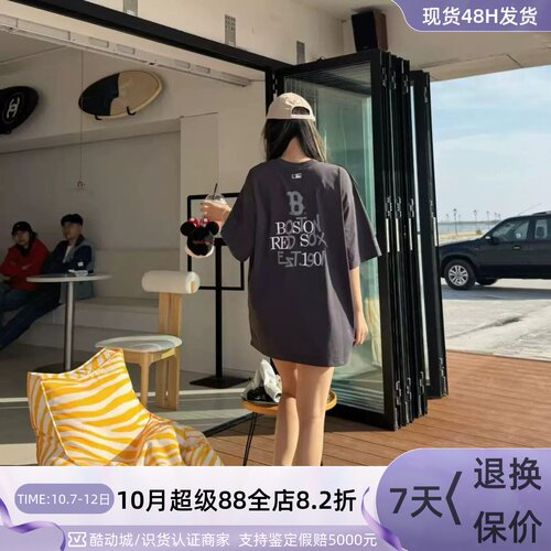 MLB男女街头时尚复古舒适短袖T恤