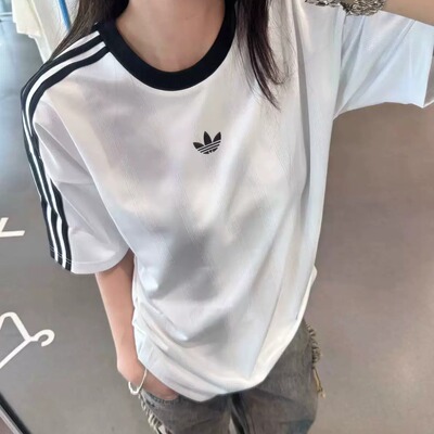 Adidas阿迪达斯三叶草男休闲短袖