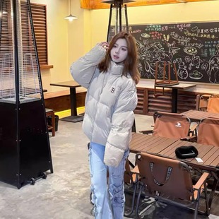 MLB男女款韩系学院风鹅绒加厚印花保暖羽绒服3ADJB2056-3ADJB2146